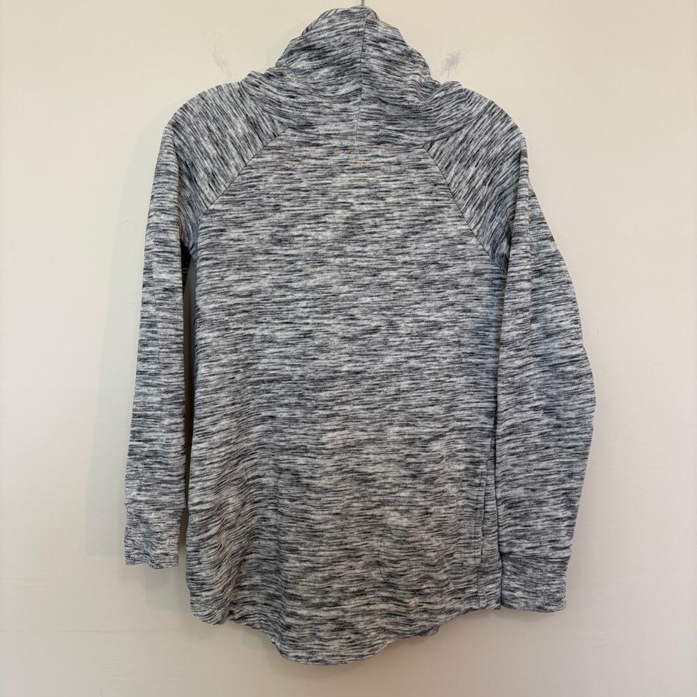 Mossimo Supply Co Hoodie Womens XS Heather Gray Marled Pullover Cowl Neck